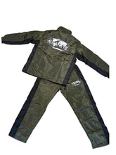 Load image into Gallery viewer, “Clarity Global” Windbreaker Tracksuit - Olive Green/Black