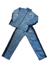 Load image into Gallery viewer, “Clarity Global” Windbreaker Tracksuit - Slate Blue/Navy