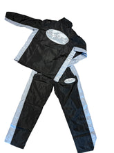 Load image into Gallery viewer, “Clarity Global” Windbreaker Tracksuit - Black/Gray